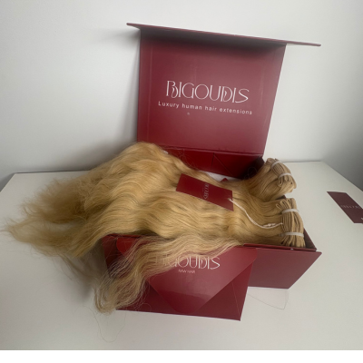 Coffret Gold – 2 Tissages Ondulés Blond 613 | Cheveux Indiens Raw Hair 100% Naturels