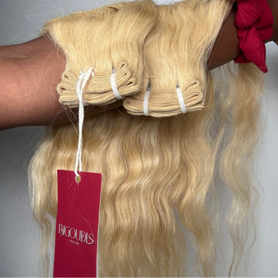 Coffret Gold – 2 Tissages Ondulés Blond 613 | Cheveux Indiens Raw Hair 100% Naturels