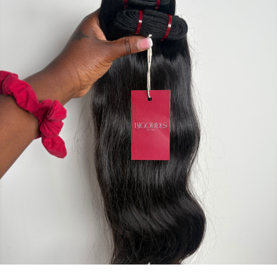 Coffret Prestige – 2 Tissages Lisses + Closure HD 4x4 Cheveux Indiens Raw Hair 100% Naturels